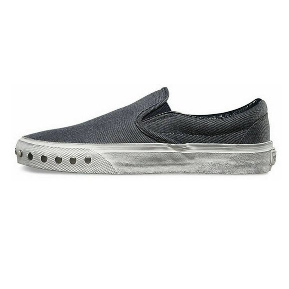 Vans Classic Slip On Overwashed Graphite Womens - Picture 3 of 5